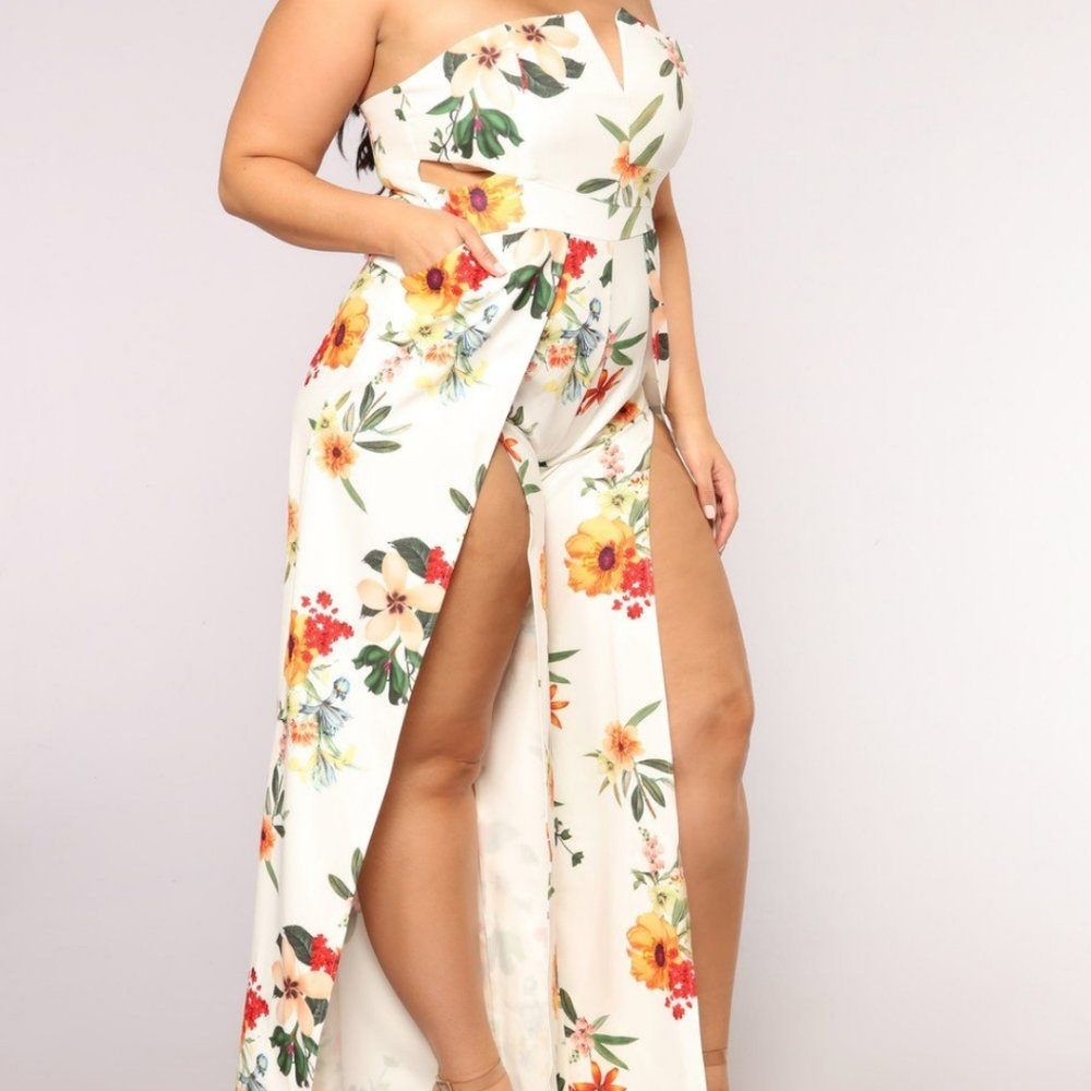 Sun in the sky floral jumpsuit